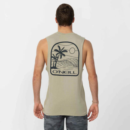 O’NEILL DUSK MUSCLE TEE - SEAGRASS