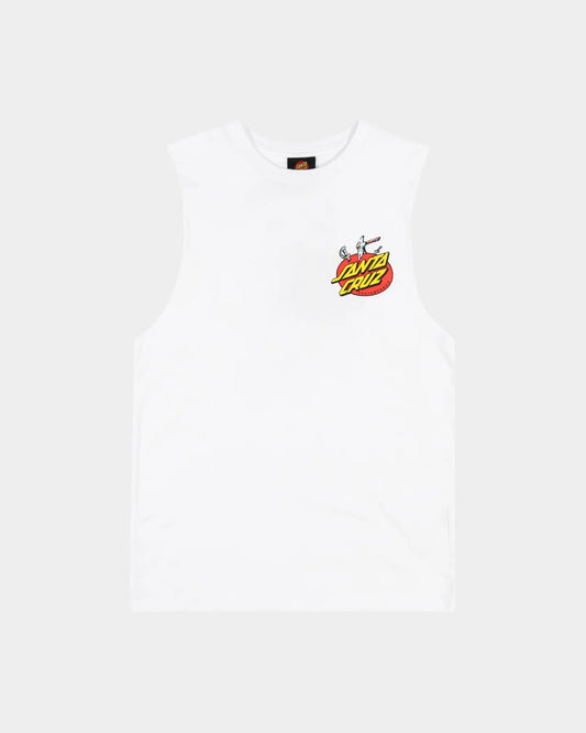 Santa Cruz Gremlin Patrol Boys Muscle T-shirt White