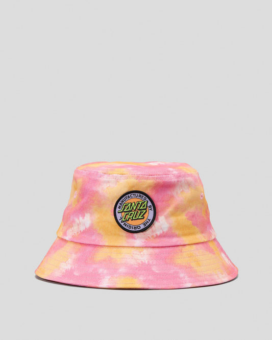 Santa Cruz MFG Retro Dot Bucket Hat - Ginger Tie Dye