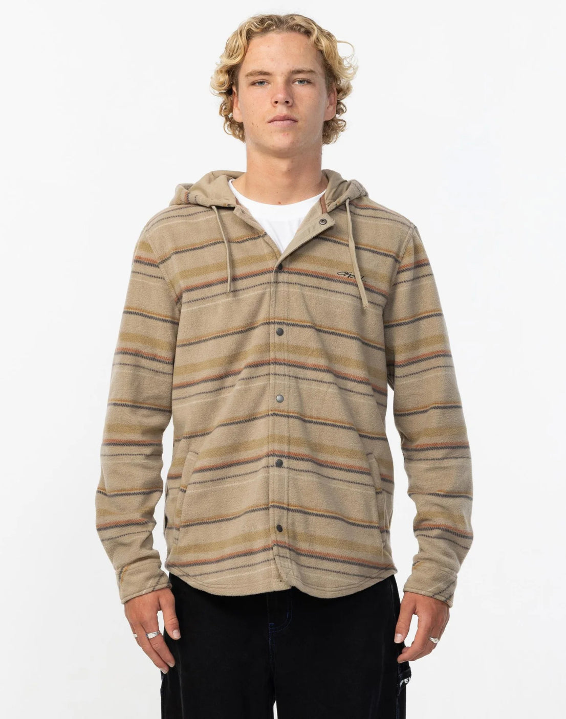 O’NEILL MEN'S CANYONS HOODED SUPERFLEECE - KHAKI - essential surf and skate