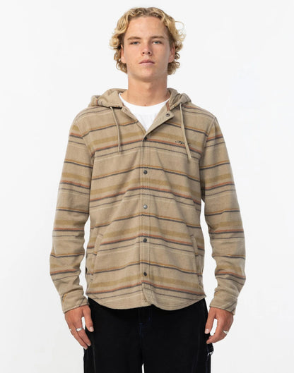 O’NEILL MEN'S CANYONS HOODED SUPERFLEECE - KHAKI - essential surf and skate