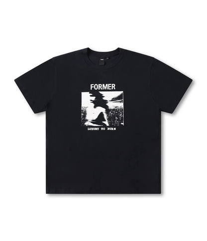 FORMER SHUNNING T-SHIRT // WASHED BLACK - essential surf and skate