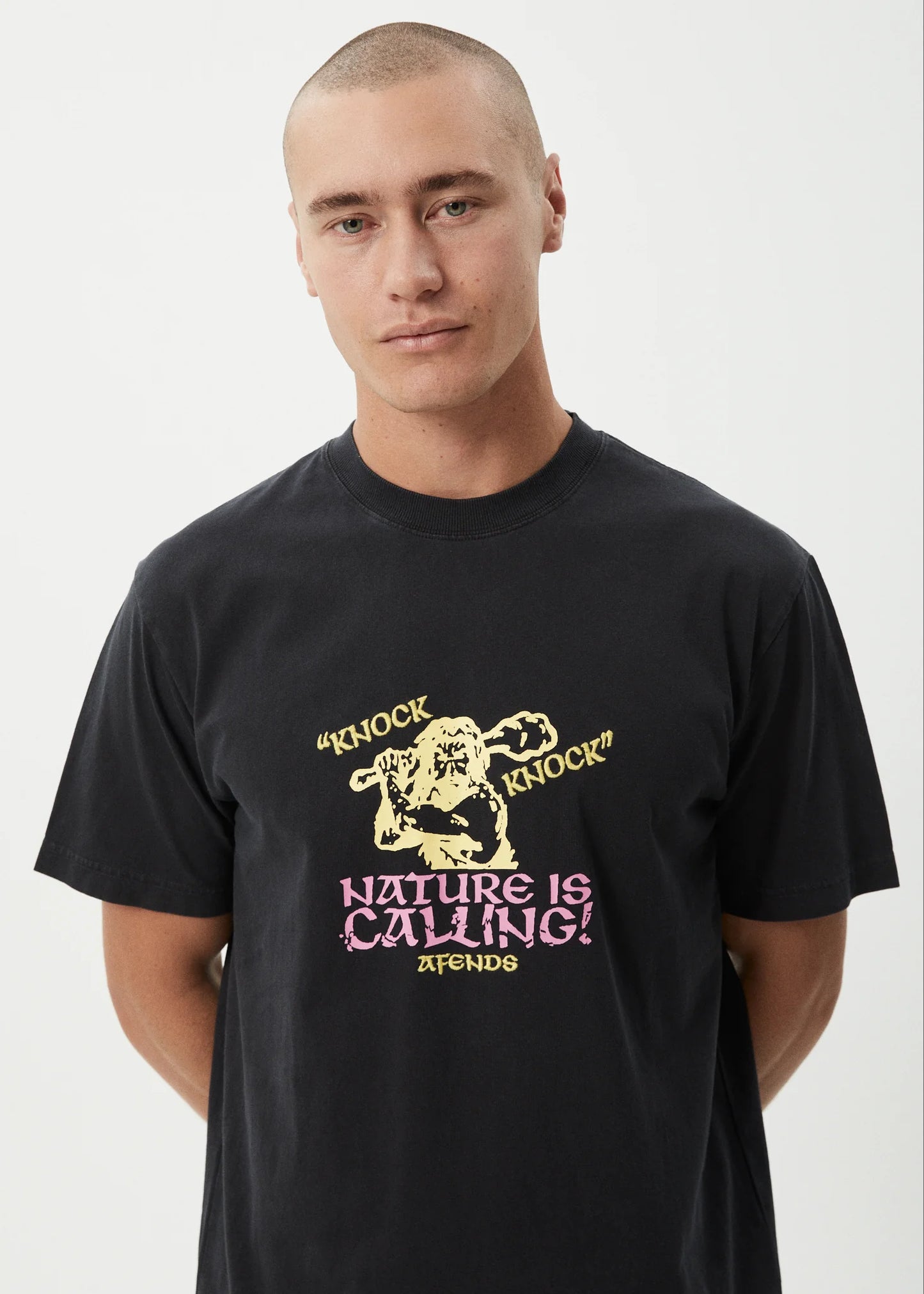 AFENDS KNOCK KNOCK - RETRO TEE