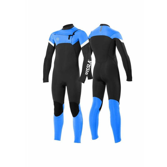 Vissla Boy's 7 Seas Raditude 3/2 Chest Zip Wetsuit - Super Blue