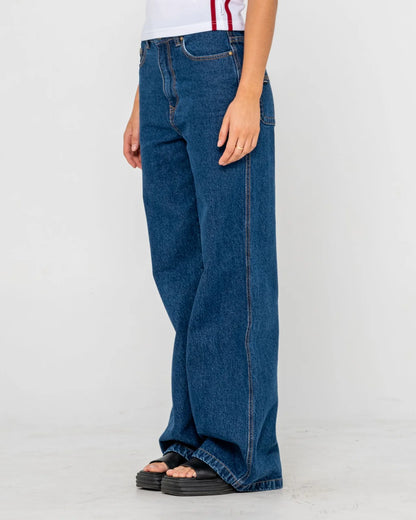 Rusty Cyprus High Waist Wide Leg Jeans