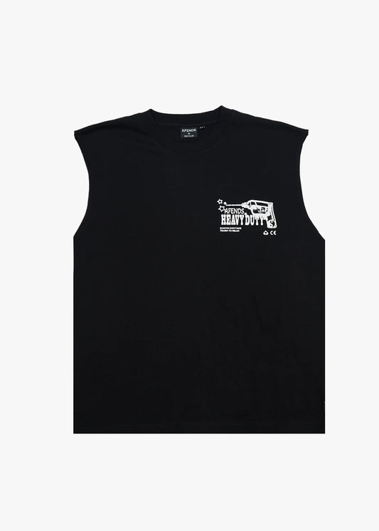 AFENDS HEAVY DUTY - SLEEVELESS TEE