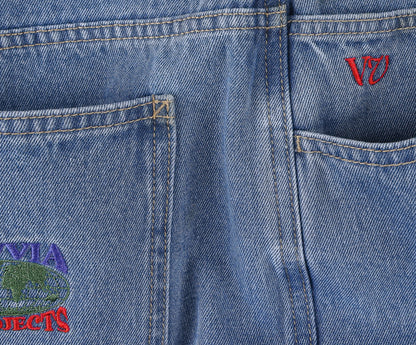 RIVVIA WORLD SERIES DENIM SHORT : BLUE