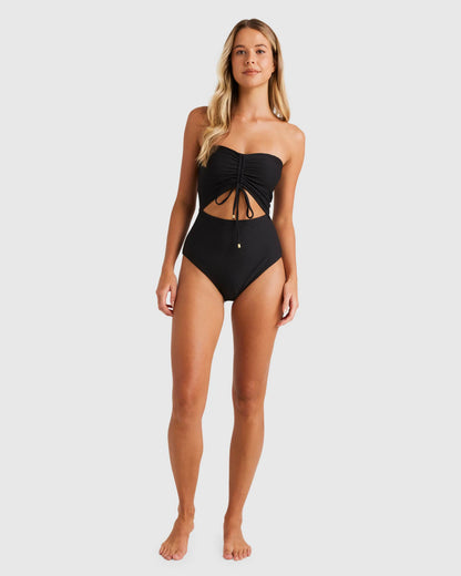 Billabong Womens Tanlines Bandeau One Piece Swimsuit - essential surf and skate