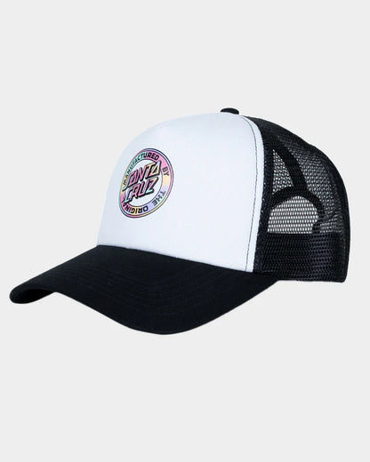 Santa Cruz Vivid MFG Dot Women's Snapback Trucker Hat Black