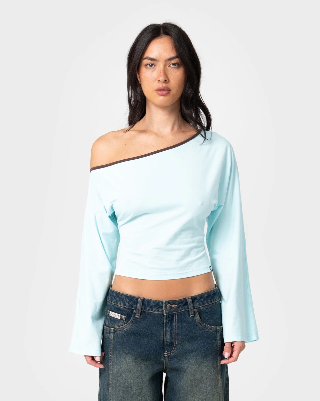Rusty Yuno Reverse Long Sleeve Slouch Top