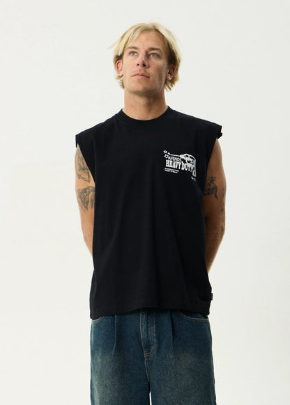 AFENDS HEAVY DUTY - SLEEVELESS TEE