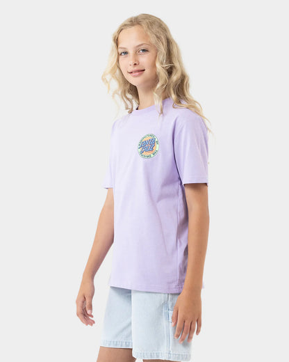 Santa Cruz MFG Retro Dot Reverse Girls T-shirt Lavender