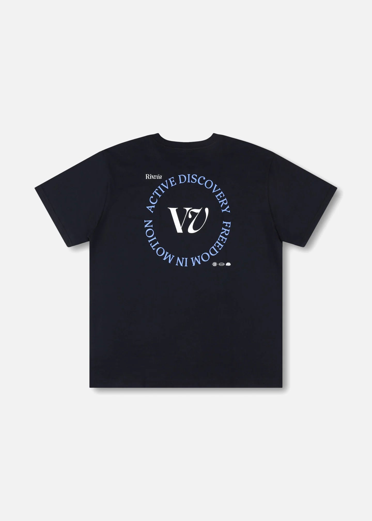 RIVVIA REPLAY T-SHIRT : BLACK - essential surf and skate