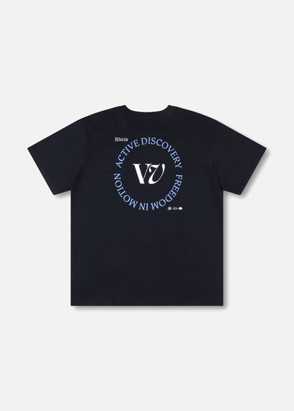RIVVIA REPLAY T-SHIRT : BLACK - essential surf and skate