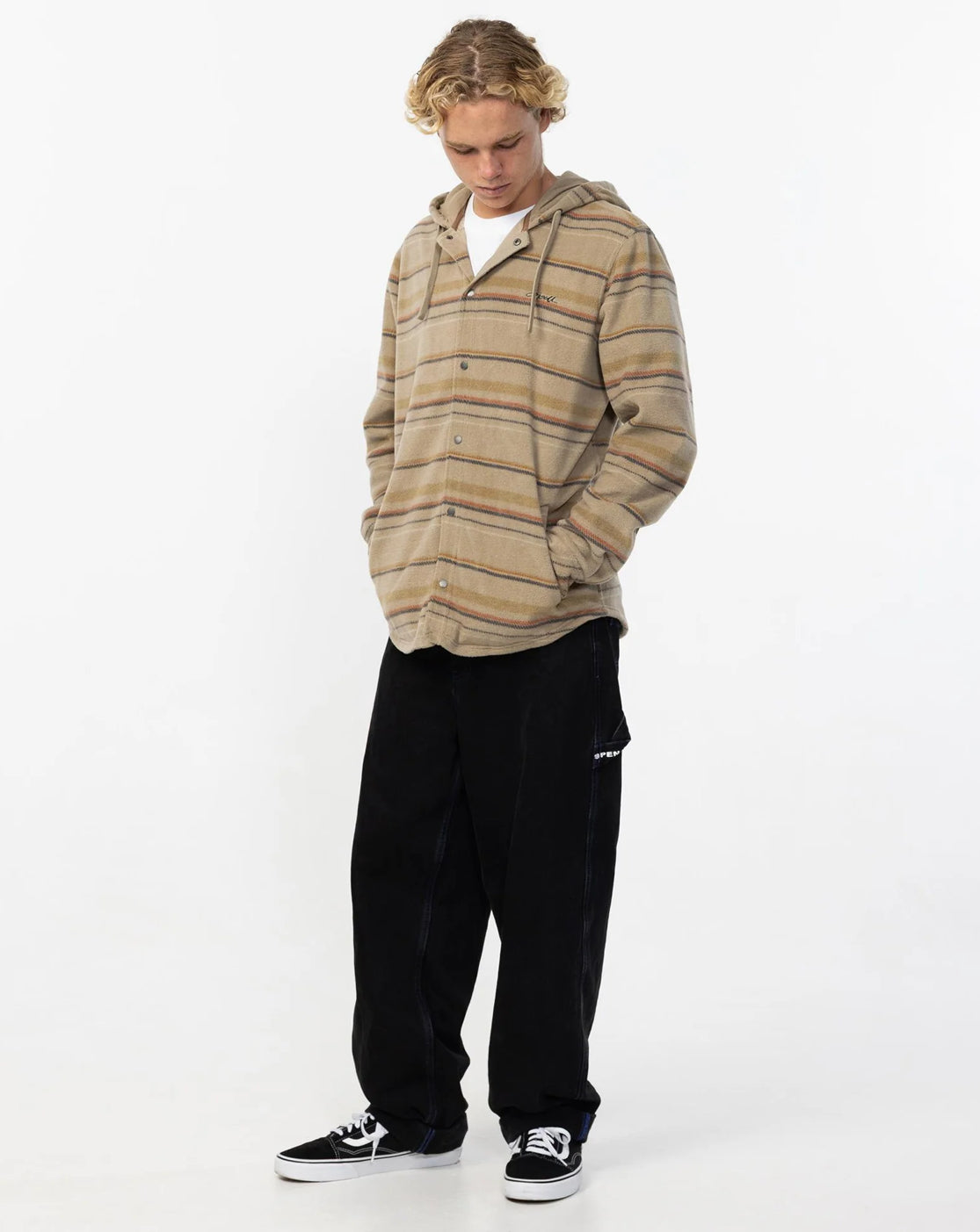 O’NEILL MEN'S CANYONS HOODED SUPERFLEECE - KHAKI - essential surf and skate