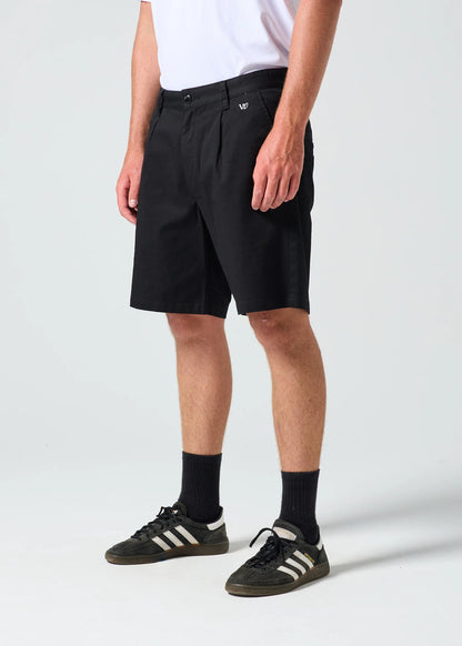 RIVVIA JW CHINO SHORT: BLACK - essential surf and skate