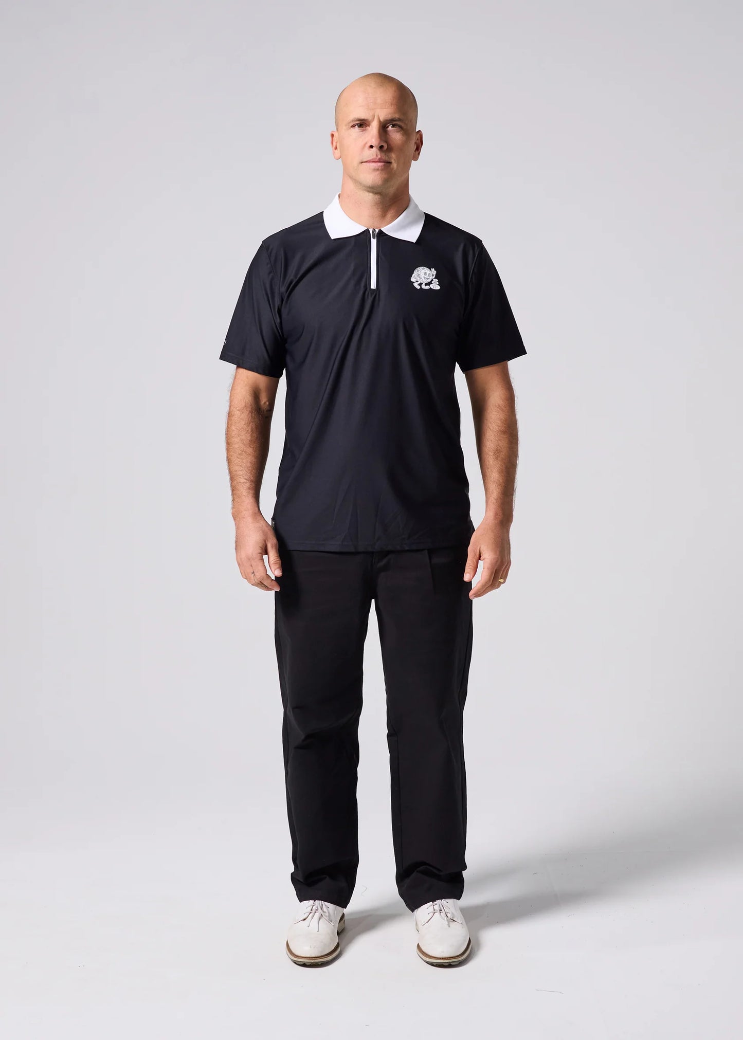 RIVVIA HAPPY GLOBE POLO : BLACK