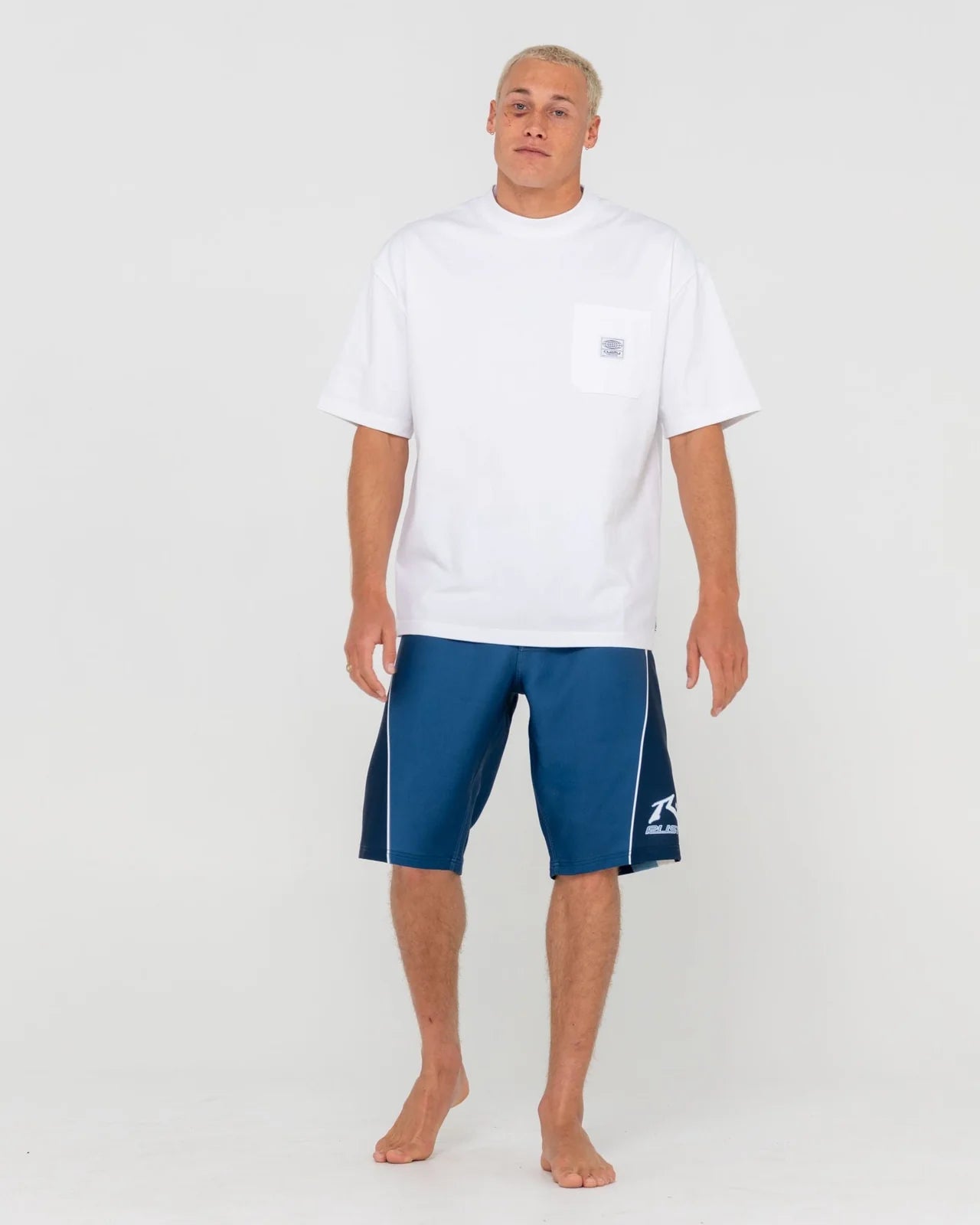 Rusty Plot Twist Contrast 22" Tie Waist Boardshort - essential surf and skate