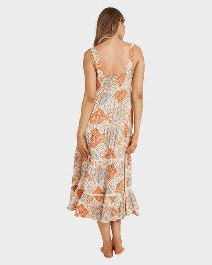 Billabong Womens Forever Folk Shine Midi Dress