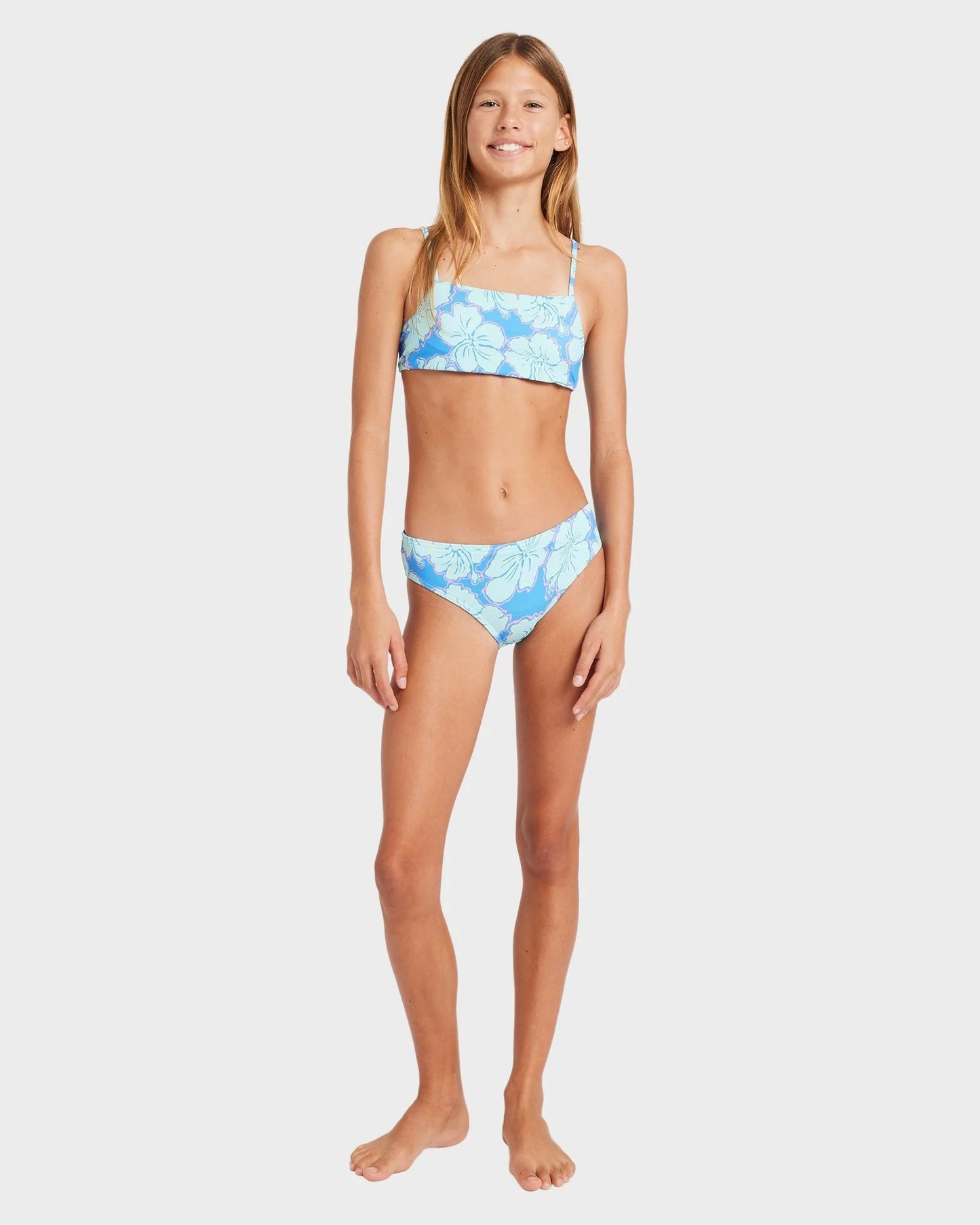 Billabong Girls 6-14 Happy Hibiscus Tank Bikini Set