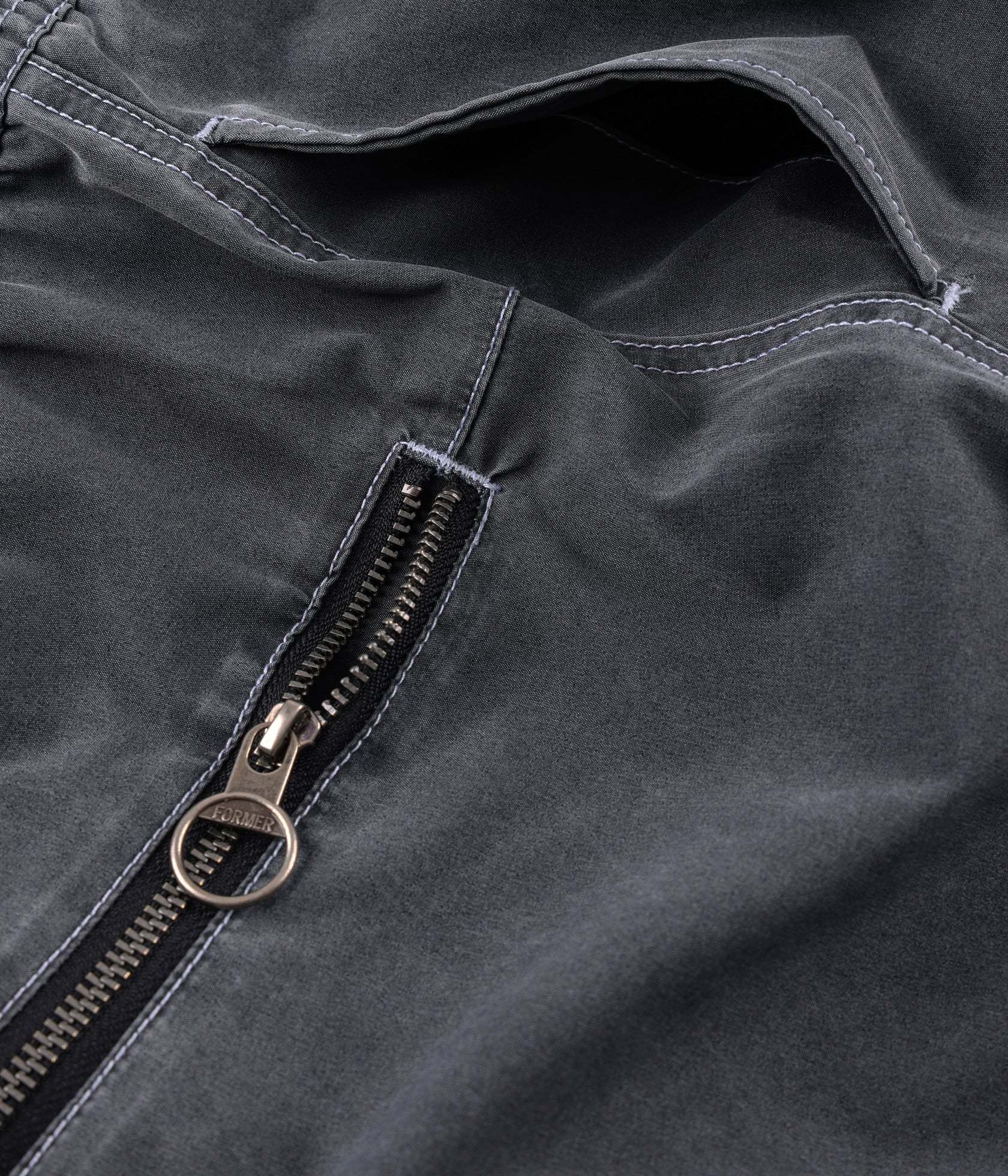 FORMER SWANS CARGO 21" SWIM TRUNK // BLACK EMBROID - essential surf and skate