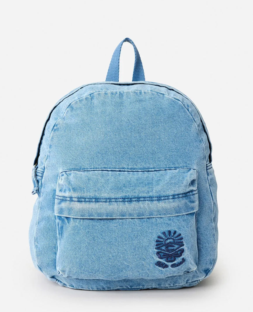 Rip Curl Distressed denim 10L backpack