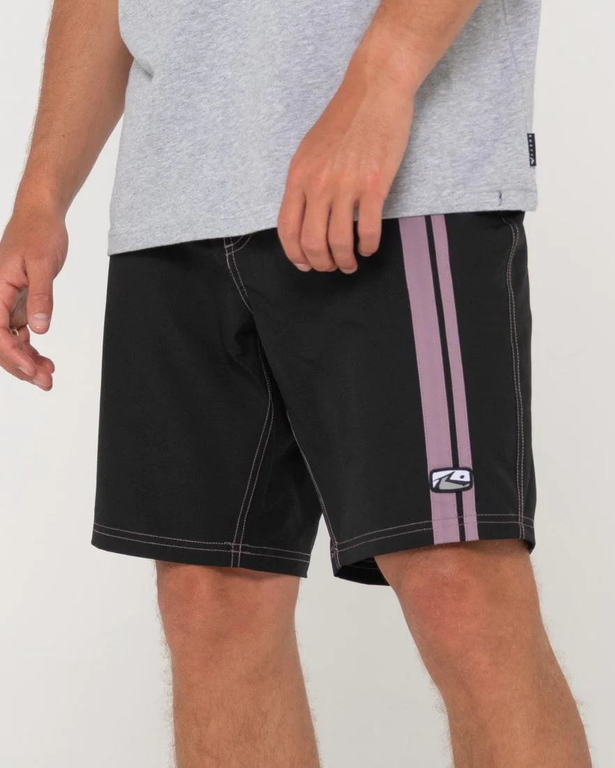 Burnt Rubber Fitted Boardshorts Mens