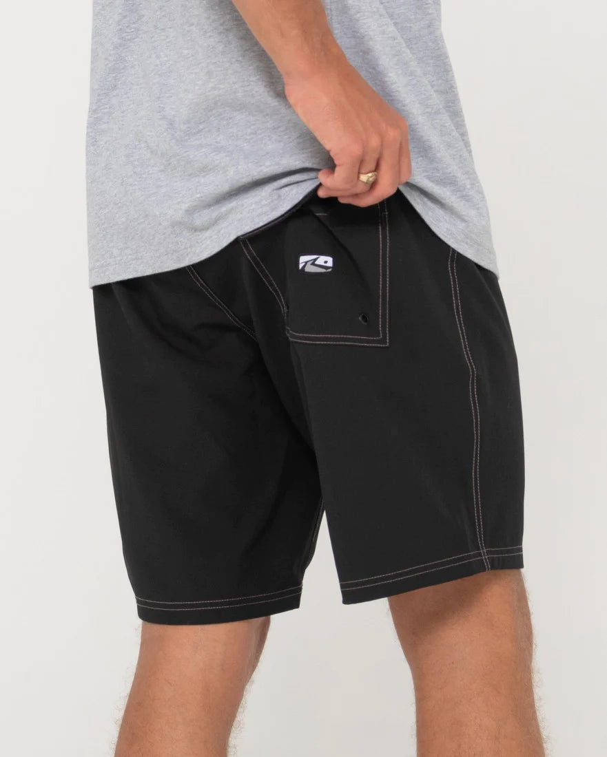 Burnt Rubber Fitted Boardshorts Mens