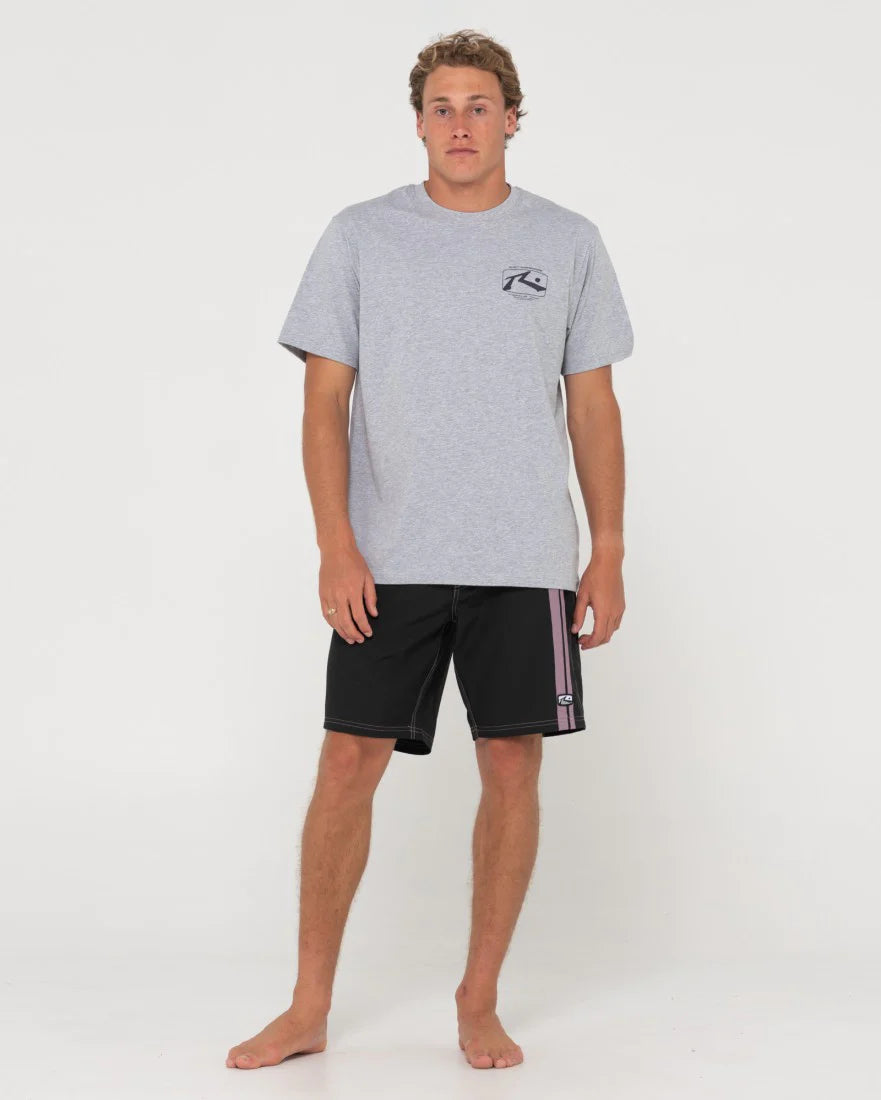 Burnt Rubber Fitted Boardshorts Mens