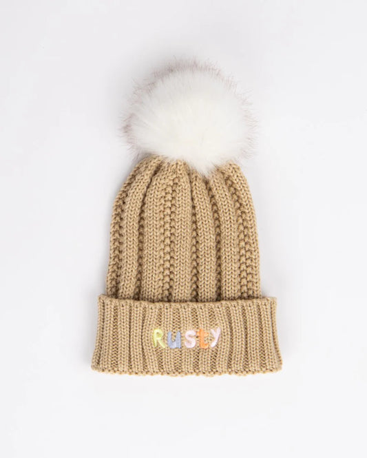 Rusty Girls Poppy Beanie OatMilk