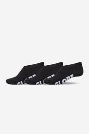 Globe Low Impact Invisible Sock 3 PK - Black