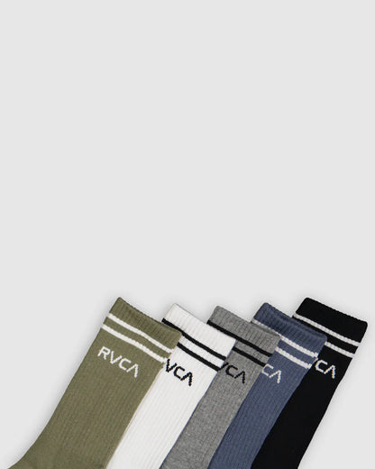 RVCA UNION SOCK III 5 PACK