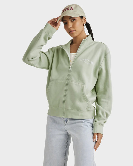 RVCA Matcha slouched zip thru fleece