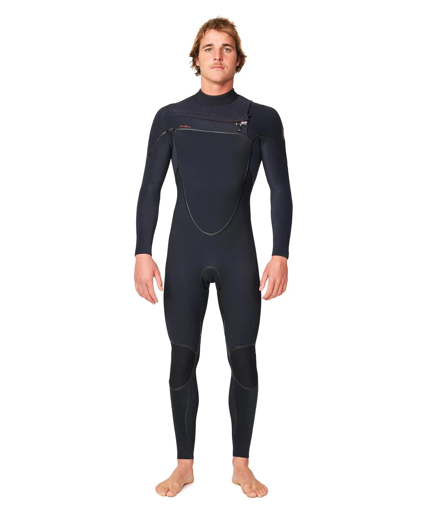 O'Neill HyperFire X 3/2mm Steamer Chest Zip Wetsuit - Black