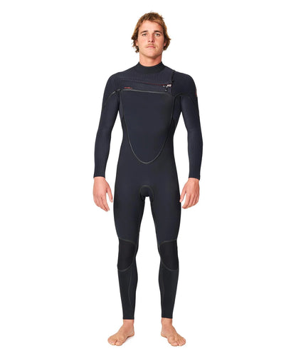 O'Neill HyperFire X 3/2mm Steamer Chest Zip Wetsuit - Black