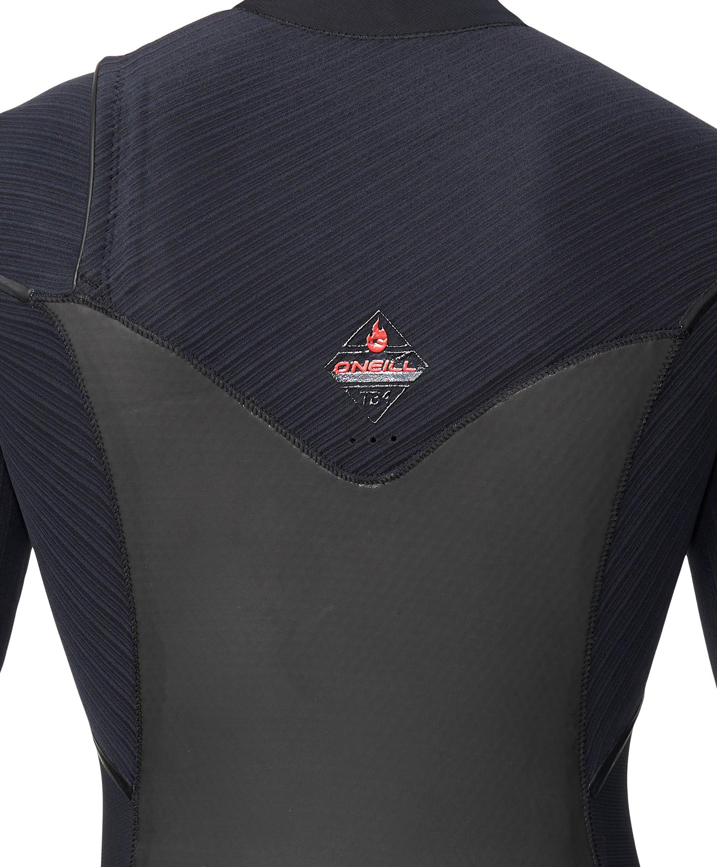 O'Neill HyperFire X 3/2mm Steamer Chest Zip Wetsuit - Black