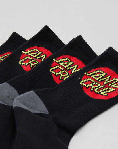 Classic dot socks 4 pack crew socks 2-8