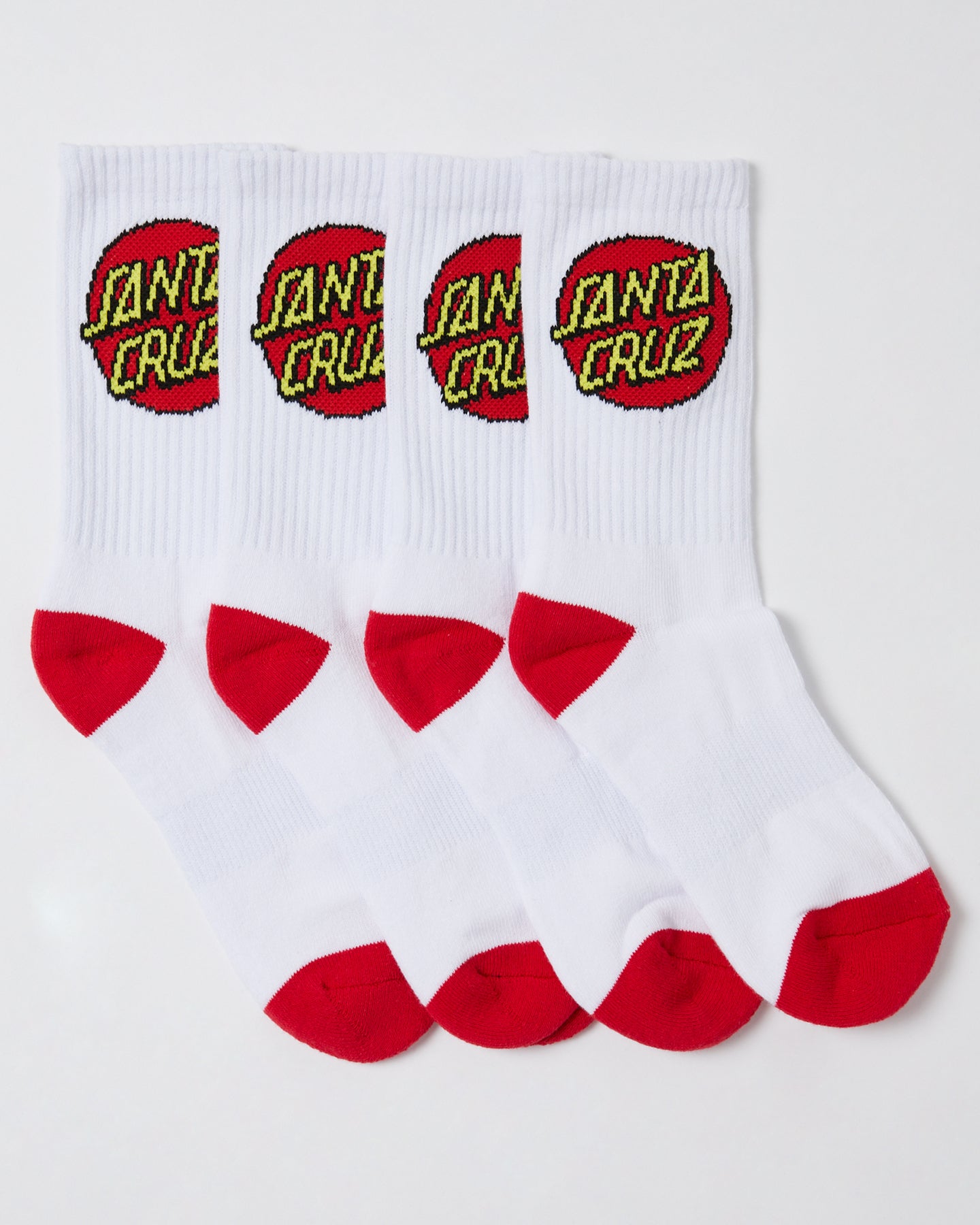 Classic dot socks 4 pack crew socks 2-8