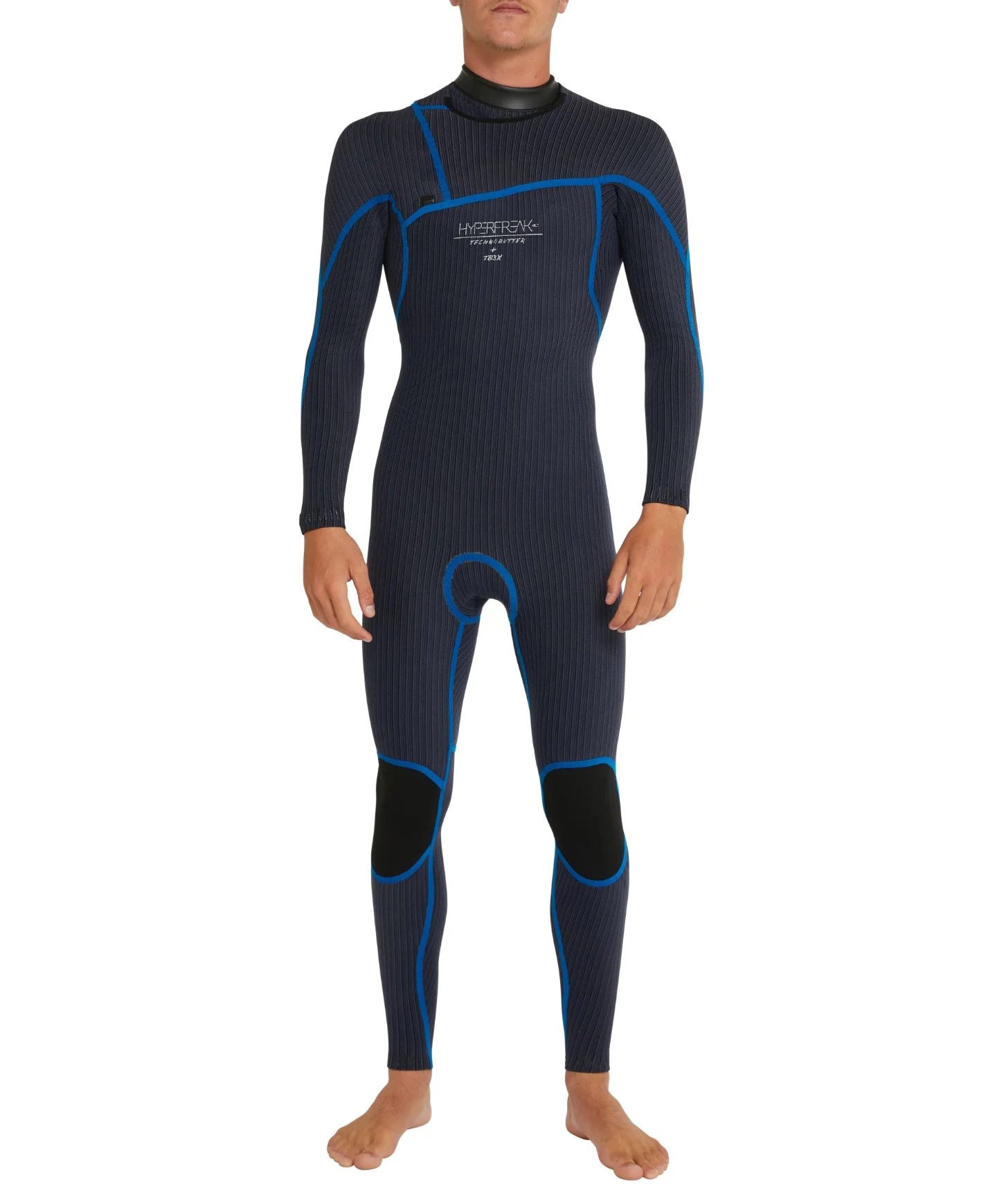 O'Neill HyperFreak 3/2+ Steamer Chest Zip Wetsuit - Black