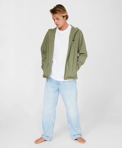 O'Neill TRVLR Windbreaker Stretch Jacket - Deep Green