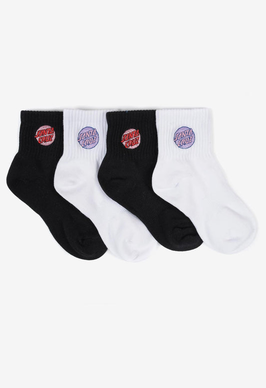 GIRLS CLASH SOCKS - 4 PAIR - essential surf and skate