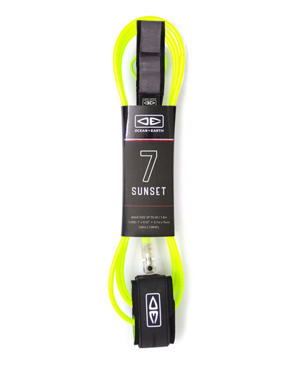 7ft Sunset Leash - essential surf and skate