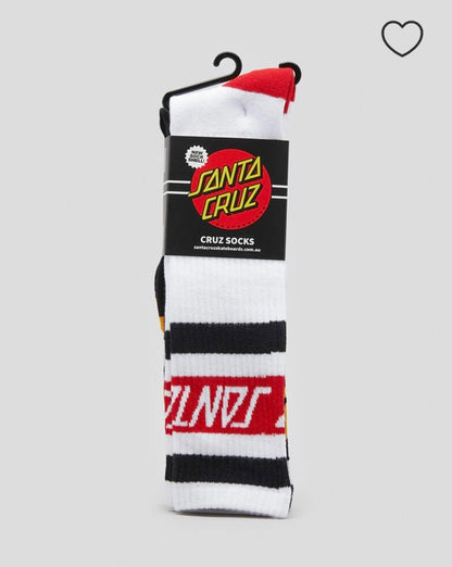 Santa Cruz SC Strip Tall Socks 2 Pack