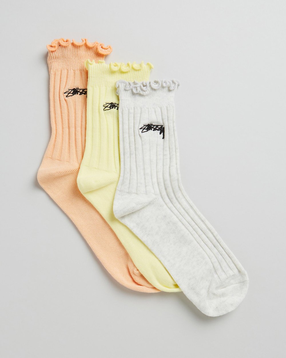 STUSSY Womens Frill Sock 3 pack