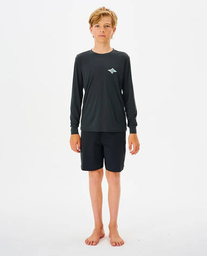 Cosmic Tides Long Sleeve UV Rashguard - Boys (8-16 Years)