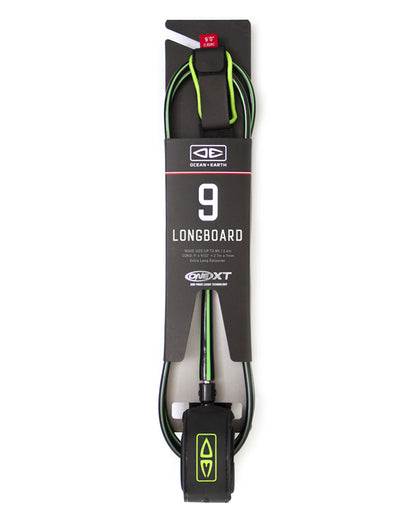 9ft Premium Longboard ONE-XT Leash - essential surf and skate