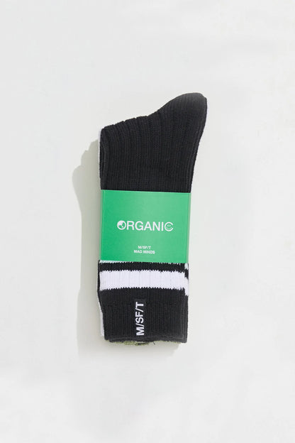 Misfit Stripe Organic Sock 3 pack