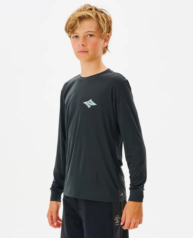 Cosmic Tides Long Sleeve UV Rashguard - Boys (8-16 Years)