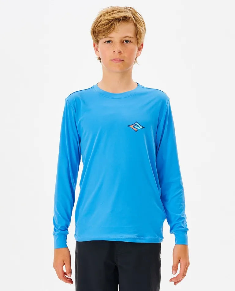 Cosmic Tides Long Sleeve UV Rashguard - Boys (8-16 Years)