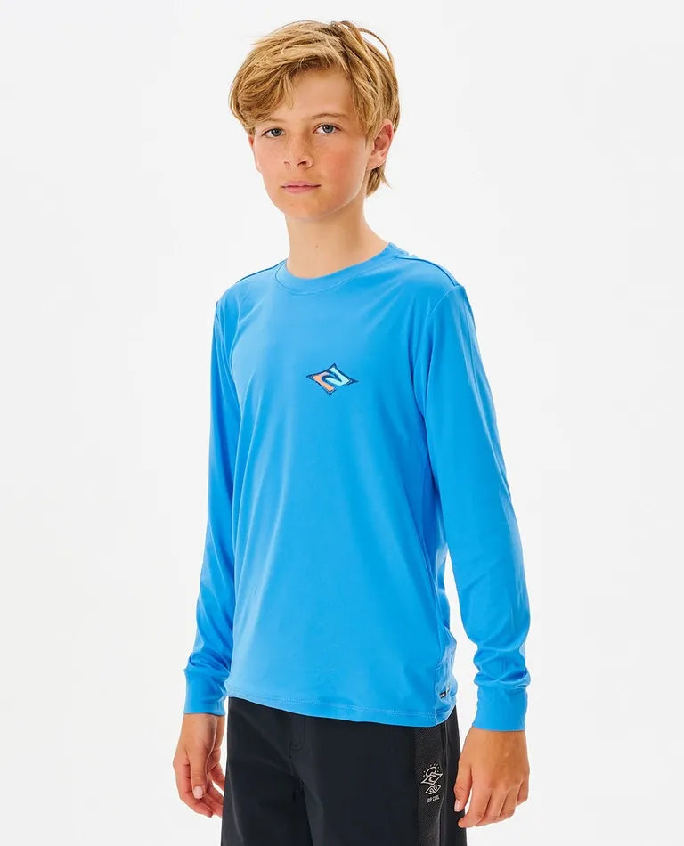 Cosmic Tides Long Sleeve UV Rashguard - Boys (8-16 Years)